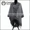 Hot Sale Women's Fashion Wool Coat Ladies' Noble Elegant Cape/Shawl. ladies poncho wrap scarves coat