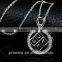 Fashion Austrian Crystal Circle Jewelry Party White Gold Pendant Necklace Clip Earrings Set