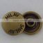 Custom logo Metal brass rivet Button for jeans jacket                        
                                                Quality Choice