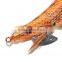 CHS012 squid jig 2.5# electroplating body shiny color sharp hook fishing lure for octopus in saltwater