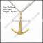 wholesale 18k gold anchor pendant necklaces                        
                                                                                Supplier's Choice