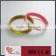 no Minimum Custom Embossed Ink Filled Silicone Wristband
