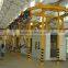 1 double route series hanger chains type continuous working head rail shot blasting machine