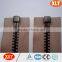 high quality black oxidized teeth open end metal zipper