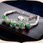 2016 fashion ceramic bead leather bracelet with heart design