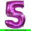 Wholesale Metaliic Number Foil Decoration Balloon