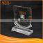 Top quality artistic school badge shape decorations trophy acrylic stand for custom