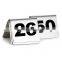 Double Sign Table Number Holders Stainless Steel Display Stand                        
                                                Quality Choice