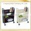 School Steel Furniture Libtary Mobile Steel Book Cart/Library Book Trolley/Library Book Cart,Metal book trolly