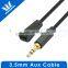 Aluminum Shell 3.5mm Auxiliary 90 degree Right Angle Audio Cable