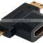 HIGH QUALITY Gold Plated HDMI 3 in 1 Adapter