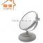 New design two way round metal desktop cosmetic mirror