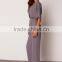 Ladies V neck one piece wide sleeve fashion jumpsuit