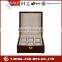 Valet Watch Box Twany Exterior with Gold Lock Supplier for Watch Box