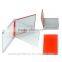functional FOLDING make up pocket mirror with card inserted