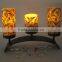 wedding table decorative plastic real led candle with wrought iron holder