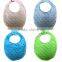 New Hot Sale MOQ 60pcs Lime Soft Minky Bib For Infants and Toddlers