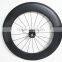 Hot sell!!!88mm clincher track bike wheel 700C carbon wheelset chinese carbon road bike wheel single speed