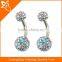 BR01672 Multi-color crystal navel piercing channel