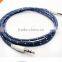 New Universal Braided Fabric 3.5mm to 3.5mm Car Audio AUX Cable for Iphone Ipod Headphone Mp3 Mp4