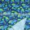 print cartoon with letter stretch fabric for swimwear