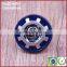 Blue unform stainless steel push turn clothing coat buttons