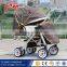 EVA adjustable handle stroller bike for baby and mother / stroller baby pram tricycle / four Removable wheel stroller with cover