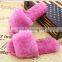 Great promotion Custom washable disposable fur hotel home slipper