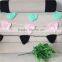 hand made colorful triangle crochet halloween banner