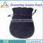 SOFT DRAWSTRING SUEDE JEWELRY POUCH , NECKLACE LOUCH BAG
