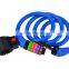hot selling good quality anti-theft bicycle cable lock spiral lock