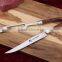 3cr14 stainless steel knife forged color wood handle meat knife and fork set
