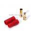 Power adapter HXT 3.5mm gold plated bullet banana plug connector with red plastic housing