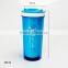 300ml double wall plastic tumbler with advertising paper