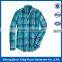 Custom mens long sleeve cotton printing plaid shirts with long sleeve