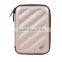 Hot Selling BUBM EVA+PU Ladies Champagne gold travel usb flash drive storage Hand bag