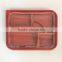 SM3-1102 Black and Red Wholesale Disposable Plastic Take Away Bento Boxes
