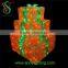 China Supplier ABS Motif Light New Sculpture Gift Box Light Christmas Ornament