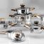 7pcs best high quality stainless steel golden plating kitchen cookware set