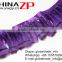Nice looking chicken plume trim factory wholesale dyed Eggplant and Natural Chukar Partridge Hen Feather ribbon trimmings