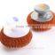 Hot Sales Copper Coated Scourer / Copper Mesh Ball Scourer With handle