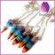 Hot sale multi-colors natural gemstone point pendant necklace