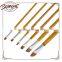 Hot Sale 6pcs Filbert Wooden Handle Horse Hair Bristle Professional Artist Oil Painting Brush Set for Artist Oil Painting