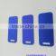Rectangle shape blue oxidized aluminum metal tag,anodized aluminum nameplate