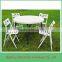 Folding legs plastic round dining table SD-R120