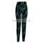 Women's Printed High Waist Fitness Yoga Stretch Spandex Sport Ninth Pants