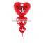 Charming heart inflatable balloon, love helium balloon, printed lovers balloons