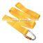 Yellow 48" Heavy Duty Hammock Tree Swing Straps with Safer Snap Carabiner Hook