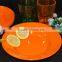 Round 8 inches deep plastics dinner plate