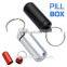 Aluminum Pill Box Case Bottle Holder Container